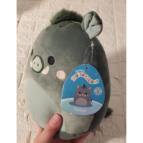 Squishmallows ‎ Tonya the Green Warthog   8" NWT - Picture 2 of 4